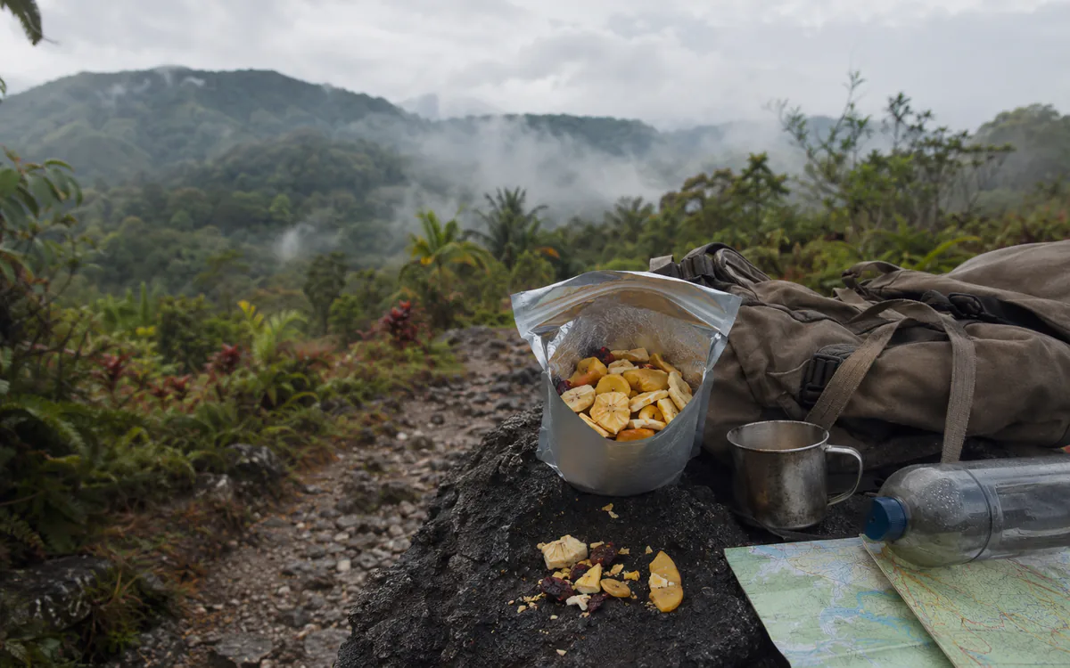 Foto editorial tentang makanan kering beku untuk pendaki